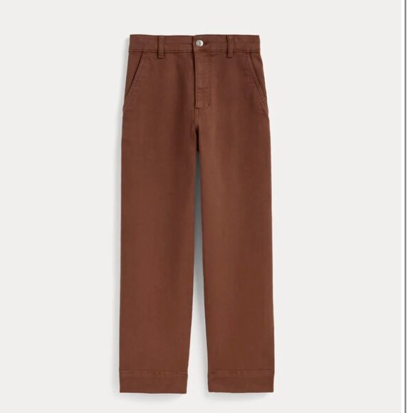 Everlane Pants - Everlane Straight Leg Crop Utility Pants Burnt Orange Cognac Size 10